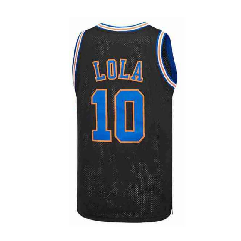 thumbnail image 1 of Camisetas de baloncesto 1 Bugs 10 LOLA ! TAZ 23 Camiseta SPACE JAM Costura Bordado Ropa deportiva para exteriores de alta calidad Blanco Negro, 1 of 5