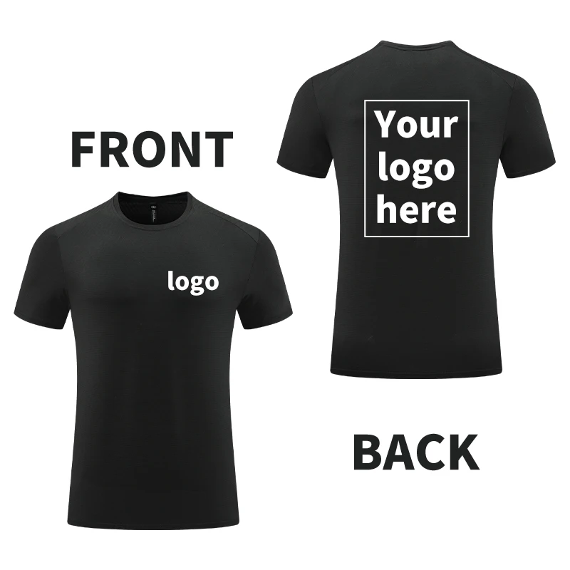 Custom Spandex Sports Gym T Shirt Men Short Sleeve Quick Dry T-Shirt Compression Workout Fitness Training Running Shirt R439 3