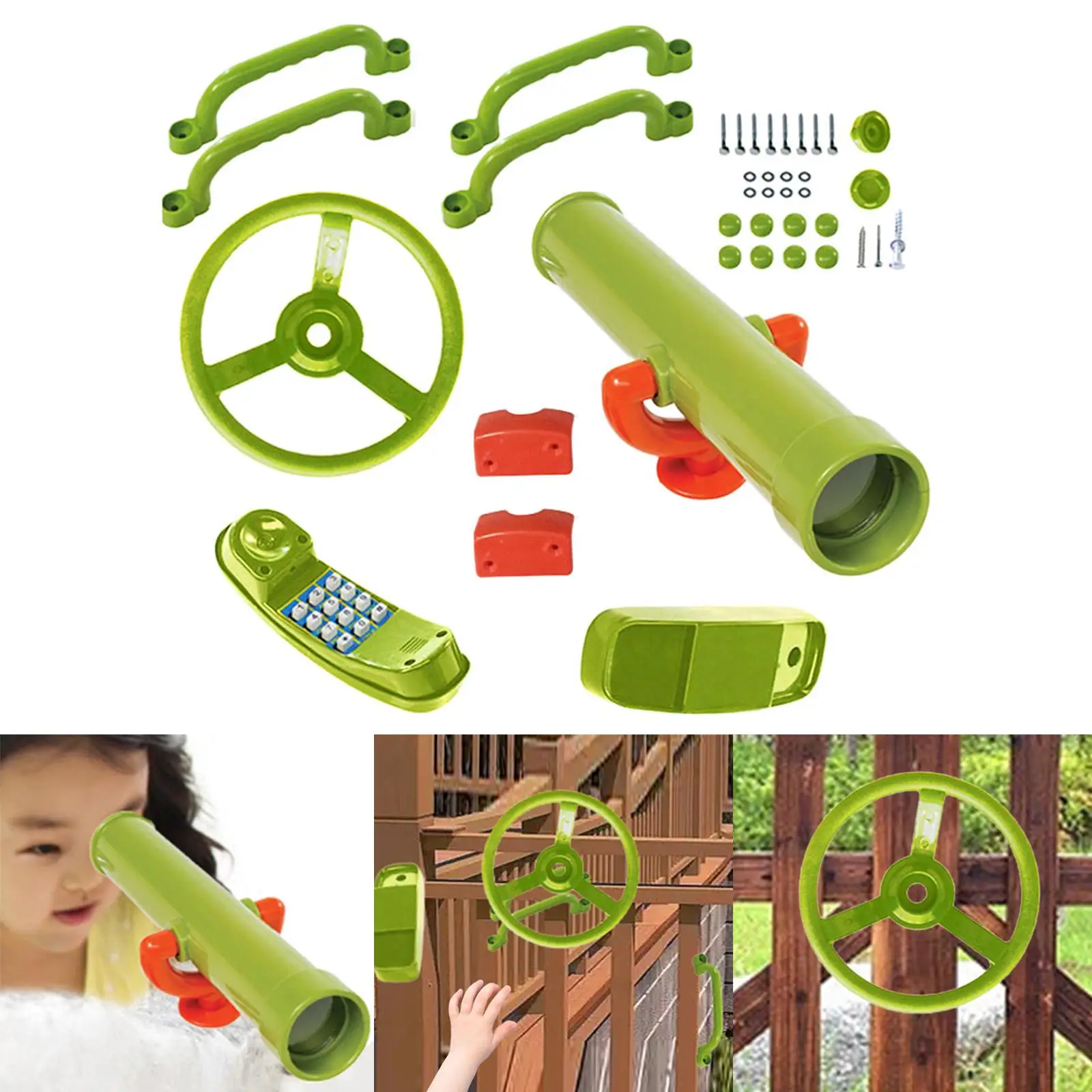 Playground Equipment Swing Set Big Building Blocks Attachments Heavy Duty Outdoor Playset Pirate Gift HOT Toy 2