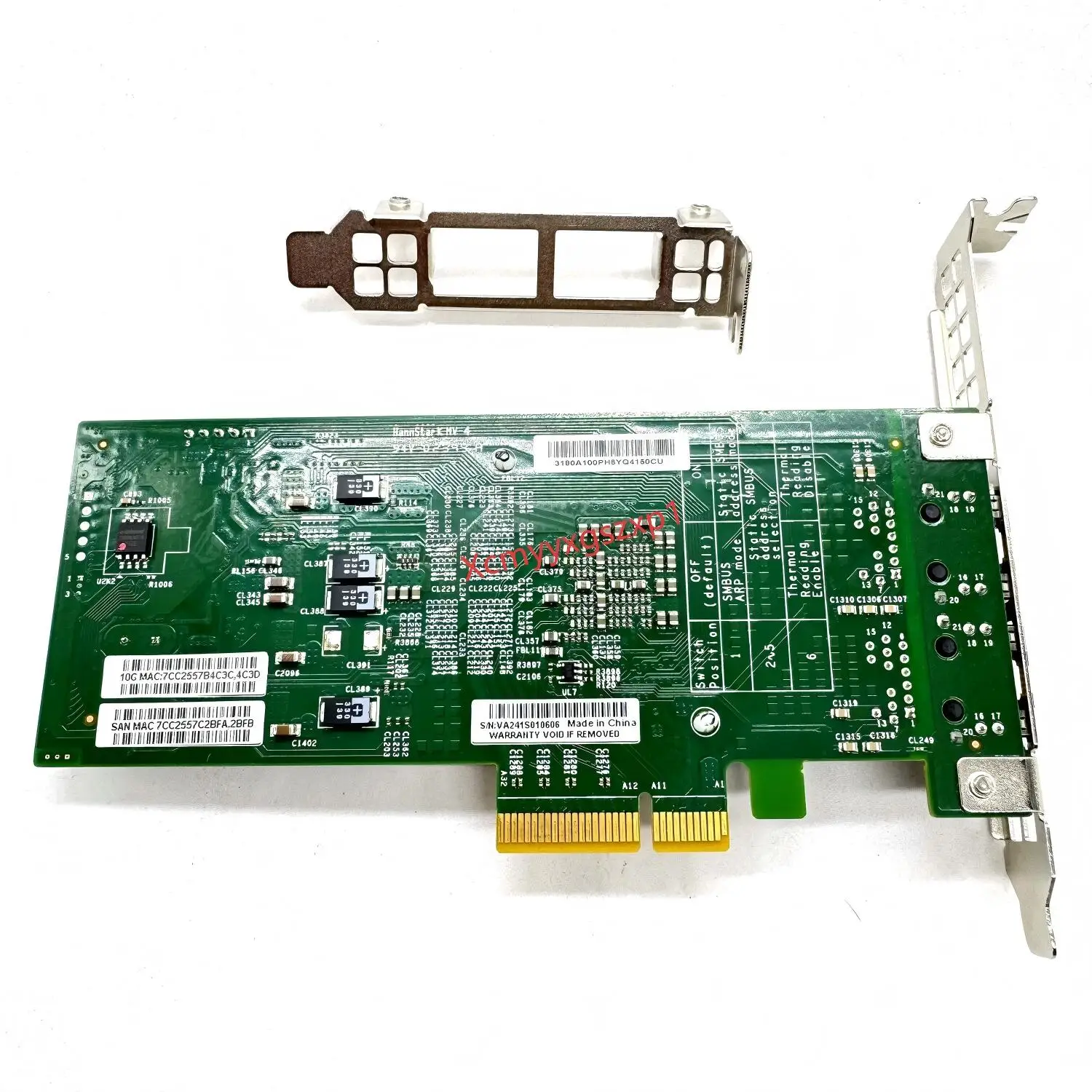 1개 슈퍼마이크로 AOC-STGS-i2T 듀얼 포트 10Gbase-T PCI-E 3.0 인텔 X550-T2 네트워크 카드