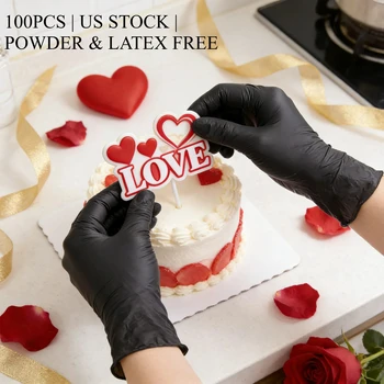 100PCS Heavy Duty Nitrile Gloves 1