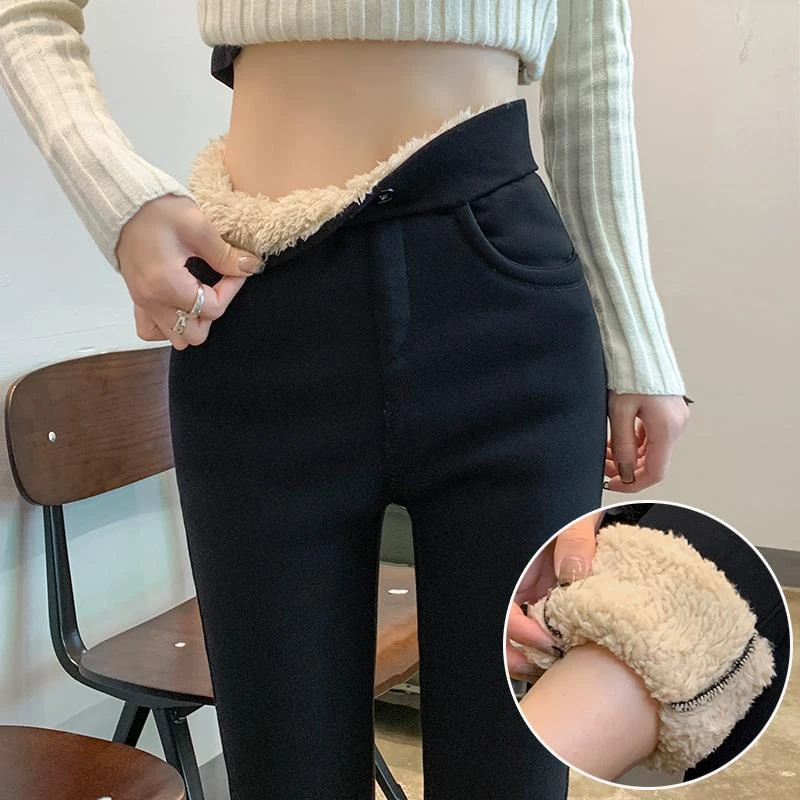 

Thickening Autumn Winter Women's Leggings Cotton Soft Casual High Waist Tights Slim Basic Knitted Ribbed Leggings for Women T329