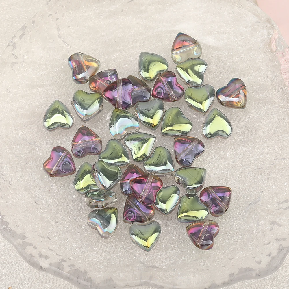 Cordial Design Crystal Material/Jewelry Findings & Components/AB Plating/Hand Made Beads/Heart Shape/DIY Beads Making - cordial