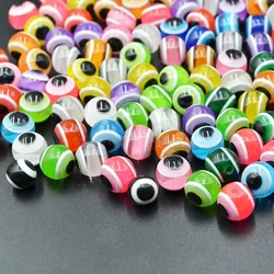 10Pcs Fish Eye Fishing Beads 4/5/6/8/10/12mm Mixed Color Luminous Carolina Rigs Taxes Kit Bass Tackle