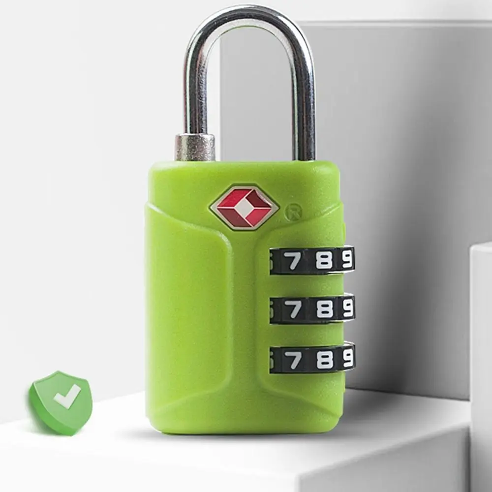 Description Picture 6 of itemPortable TSA 3 Digit Combination Lock Security Tool Padlock Suitcase Luggage Coded Lock Cabinet Locker Anti-theft Lock Travel