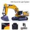 ON SALE LESU Upgrade AOUE 9150 1/14 RC Hydraulic Excavator Heavy Duty Machine RTR Radio Control Digger W/ Sound Smoke Light 1