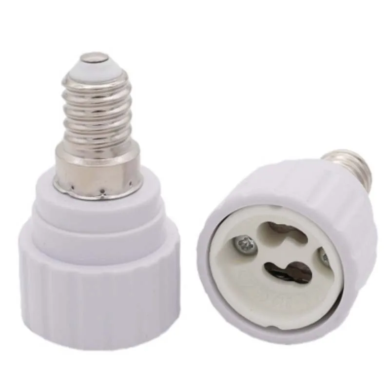 E14 to GU10 Ceramic Base Led Light Lamp Holder Converter Screw Bulb Socket Adapter LED Saving Light Halogen Lamp Base PBT lamp bulb holder,lamp holder,lamp base,socket converter,led lamp base,lamp socket adapter