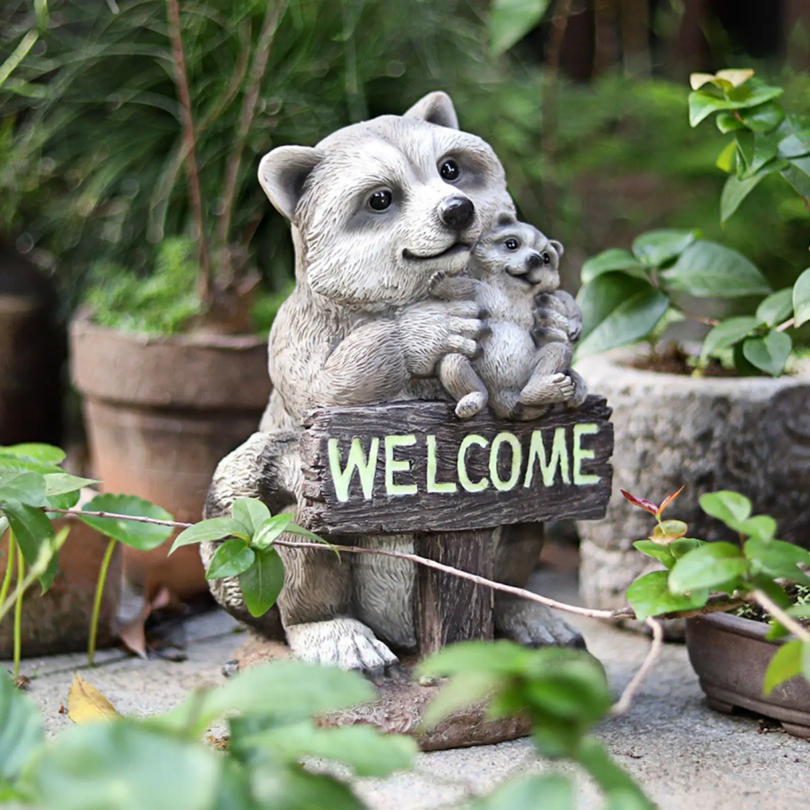 

Resin Garden Squirrel Statue Spring Autumn Winter Porch Decor Ornaments