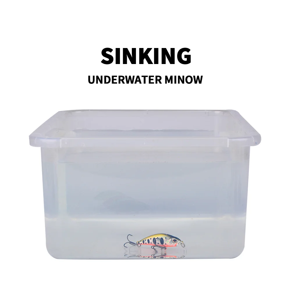 PROBEROS Mini Sinking Minnow Wobblers Fishing Lures 5.3cm-4.6g Artificial Trolling Hard Bait Jerkbait Swimbait Bass Fishing fishing lure