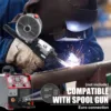 MIG Welder, 200Amp 8 in 1 Gas MIG/Gasless Flux Core MIG/Stick/Lift TIG/Spot Welding/Spool Gun Aluminum MIG Welder 5