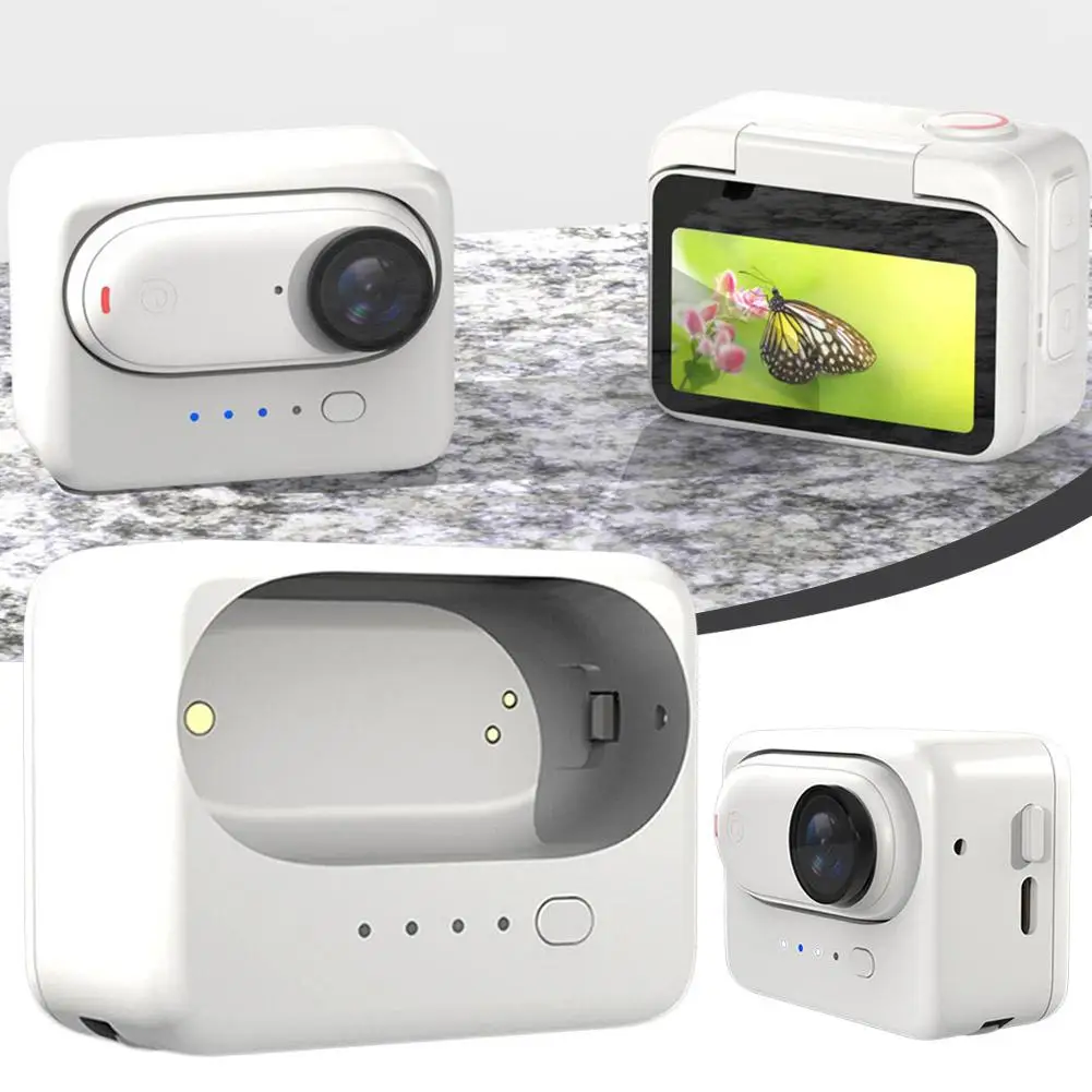 

Зарядное устройство для Insta360 Go3, портативная коробка большой емкости, быстрая зарядка для аккумуляторов и камер, G4p8