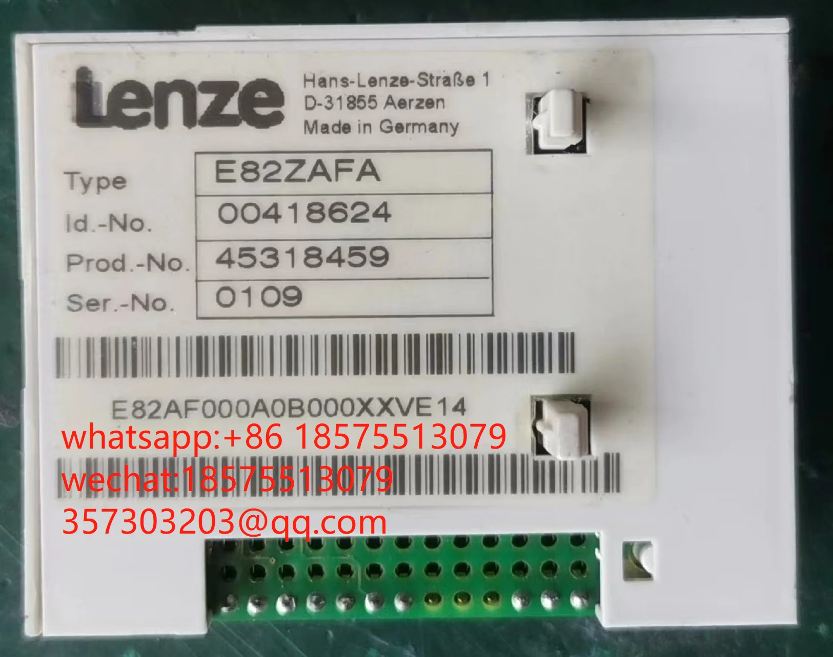 LENZE E82ZAFA ι IO   ,  1 