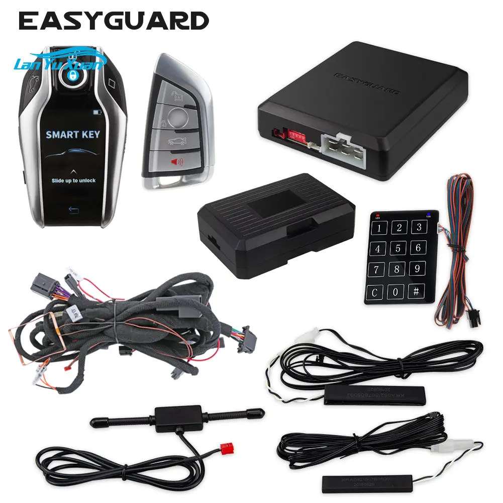 LCD PKE 2 way remoter and play pke keyless start stop plug fit for BM E90/F20/F21/F22/F23/F24/F30/F31/F49/G01