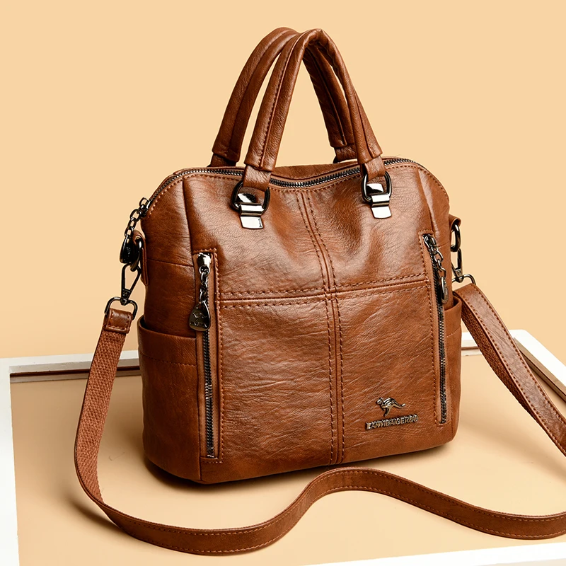 Hot Sale Of The Season New Large Capacity Women's Fashionable Casual Simple Retro Single Shoulder Crossbody Backpack Bag_voghion.com