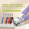 Anti-Splash Nail Clippers Thick Hard Nail Cutter Large Opening Nail Trimmer Manicure Clippers Sharpness Upgrade Nipper Household 1