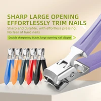 Anti-Splash Nail Clippers Thick Hard Nail Cutter Large Opening Nail Trimmer Manicure Clippers Sharpness Upgrade Nipper Household 1