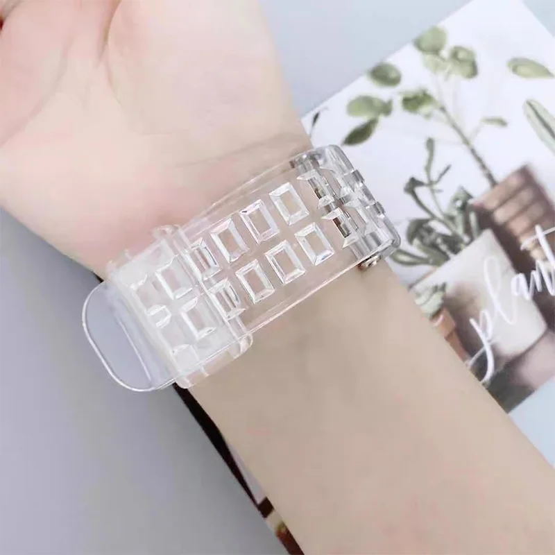 Transparent TPU Silicone Replacement Band and Case for Smartwatch Wristband Bracelet