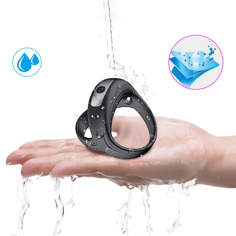 Vibrator Male Silicone Penis Ring Scrotum Bind Delay Ejaculation Cock Ring Sexy Erection Rings Couple Lover Gay Sex Toys For Men