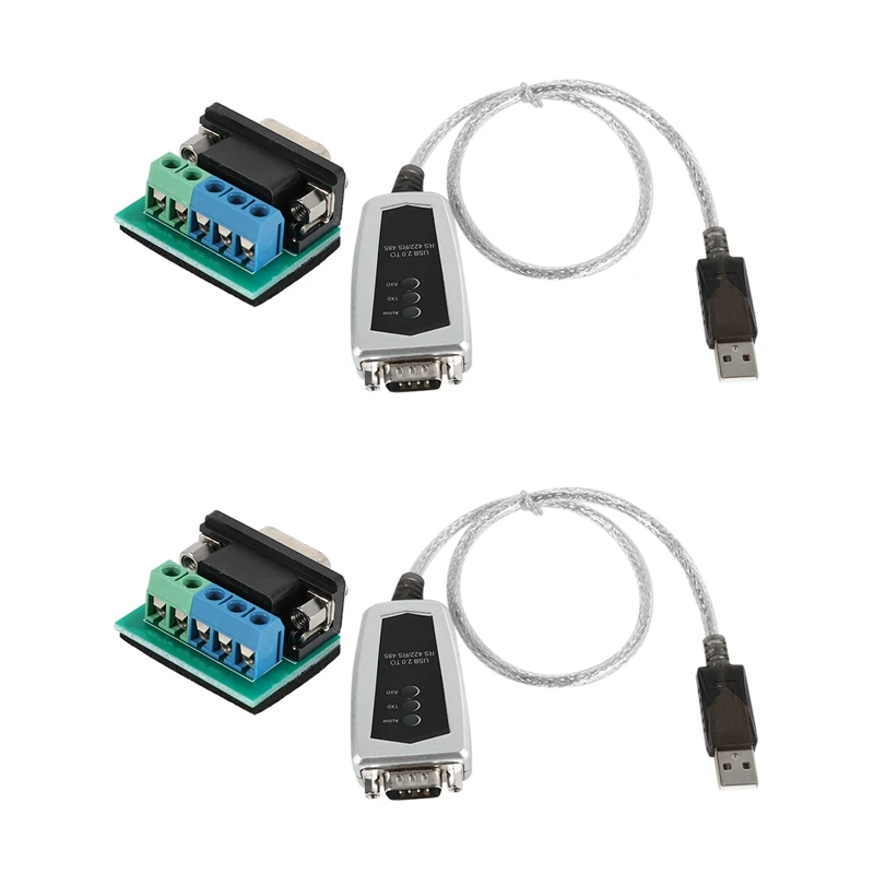 2X Cavo Adattatore Convertitore Seriale Usb A Rs485 Rs422 Chip Ftdi Per Windows 10 8 7,Xp E Mac