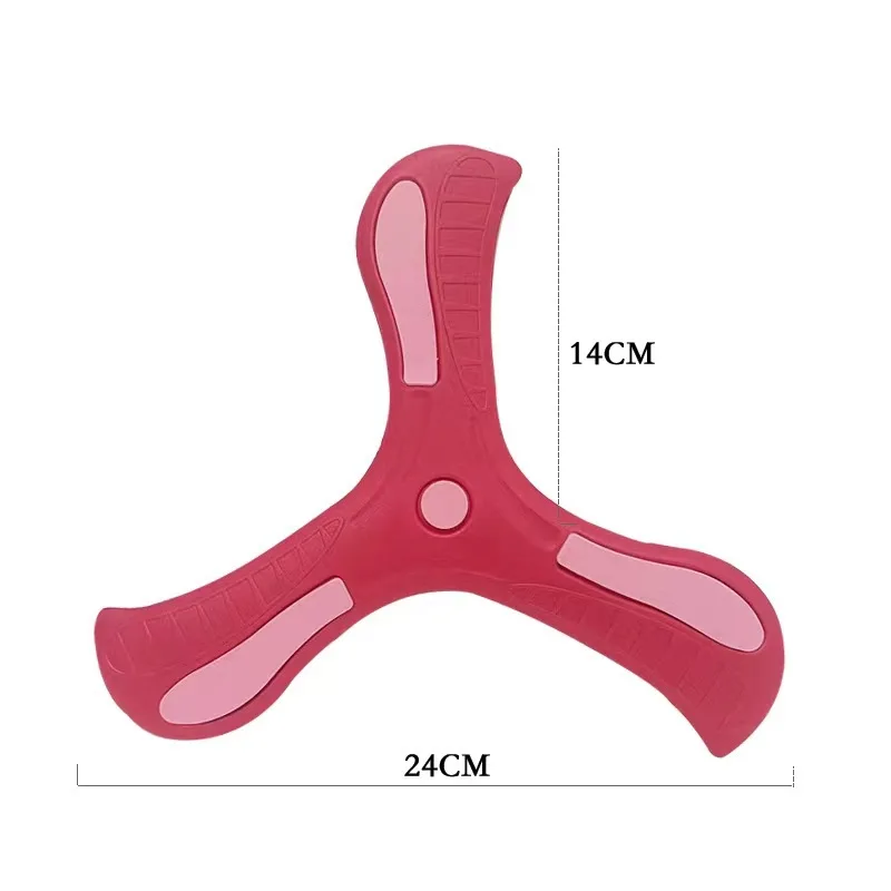 Boomerang soft three-leaf cross, children's outdoor toys, early education stress relief gifts, pet interactive toy,Outdoor toys