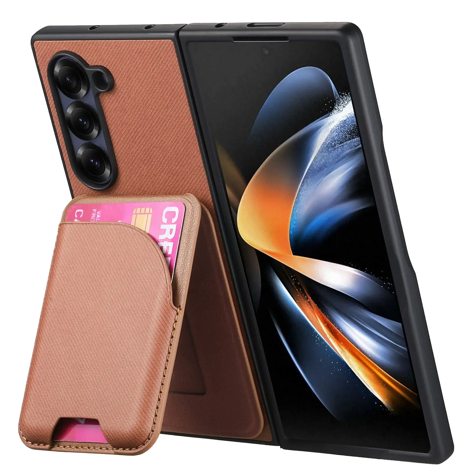 Detachable Magnetic Wallet Phone Case with Card Holder Cover