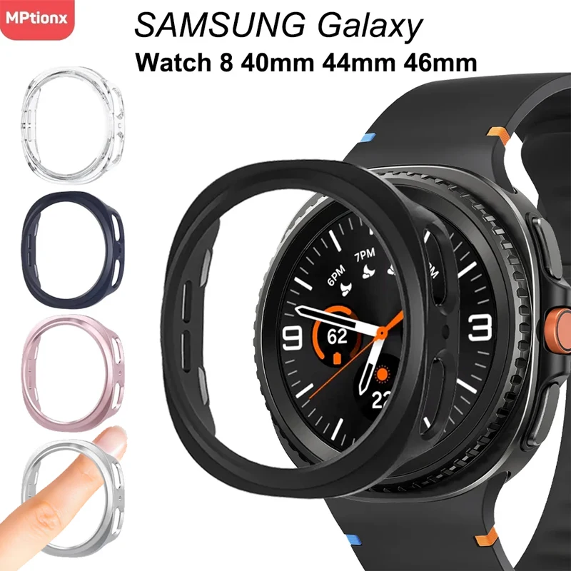 All-Around Protective Bumper Cover for Samsung Galaxy Watch 8 - Premium PC Case Accessories
