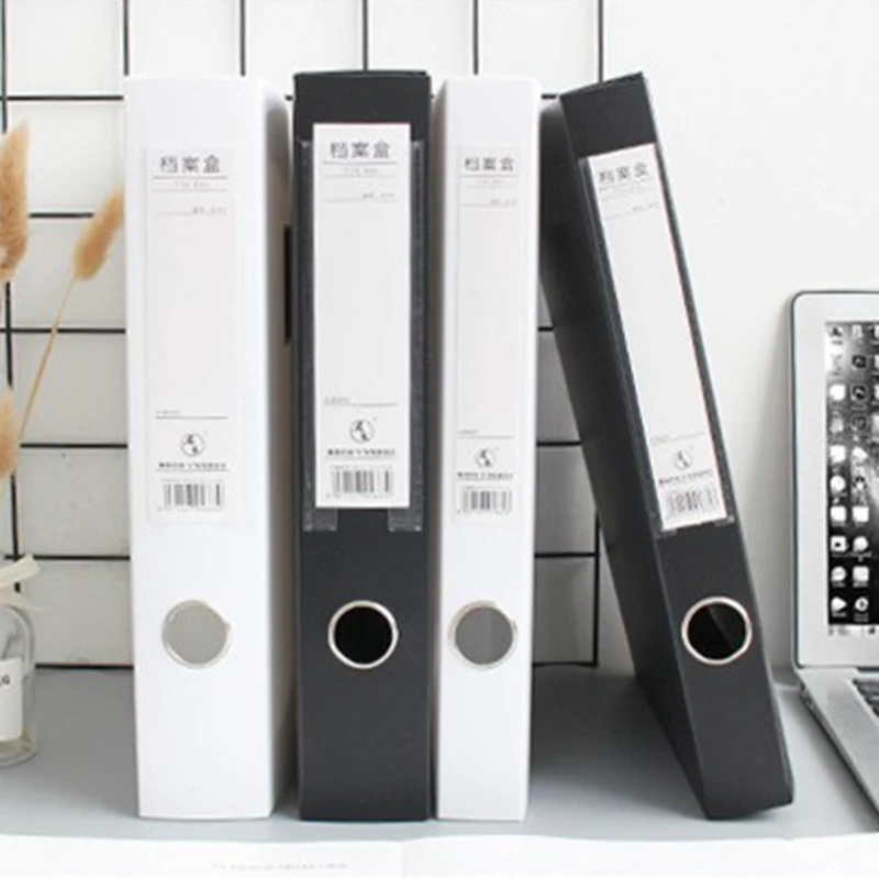 

Durable Hard Cover File Folder Container Self-adhesive Lock Design for Office