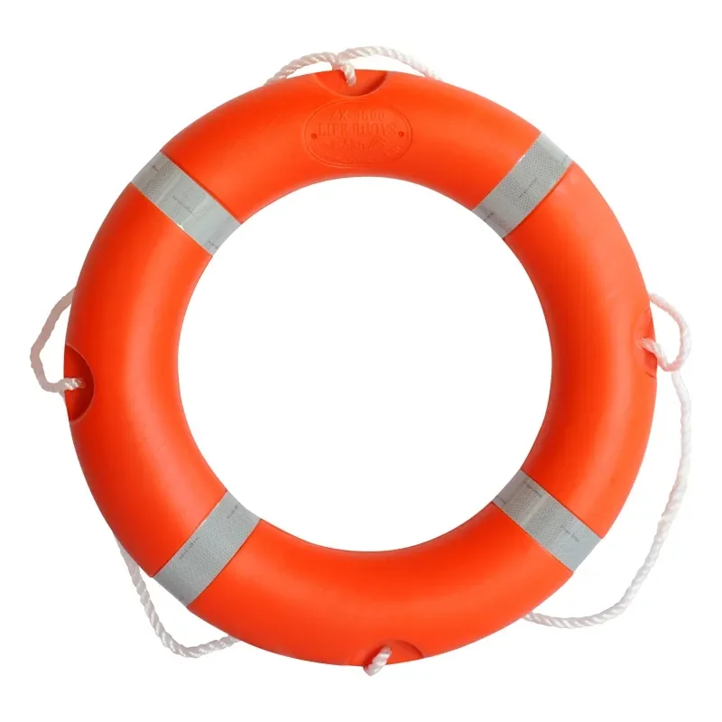 2.5kg Life Buoy Adult Kids Reflective Marine Rescue Buoy SOLAS Approved Flotation Life Ring with Line