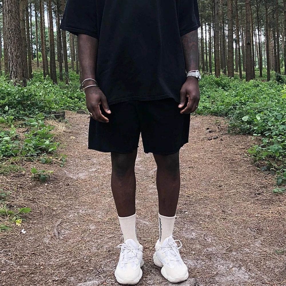 Frog drift Streetwear Kanye West Hip Hop Season 6 Oversized Loose Baggy Casual Summer Basketball Shorts Pants for Men