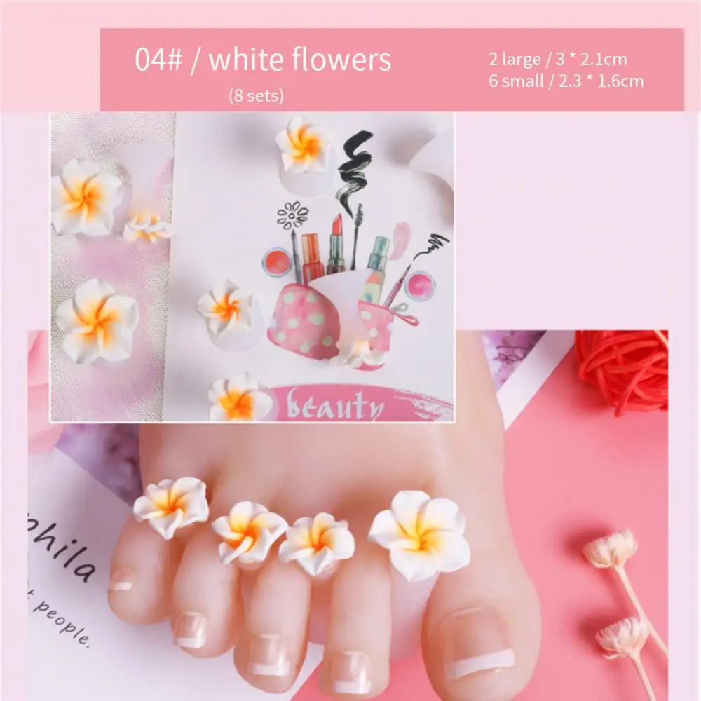 8Pcs/Pack Nail Art Toe Separator Foots Sponge Fingers Separators Soft Gel UV Polish Nail Salon Supplies Pedicure Manicure Tool