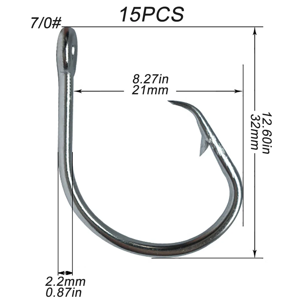 Super Giant Fishing Hook 24/0-28/0 Forged in-line Circle Hooks