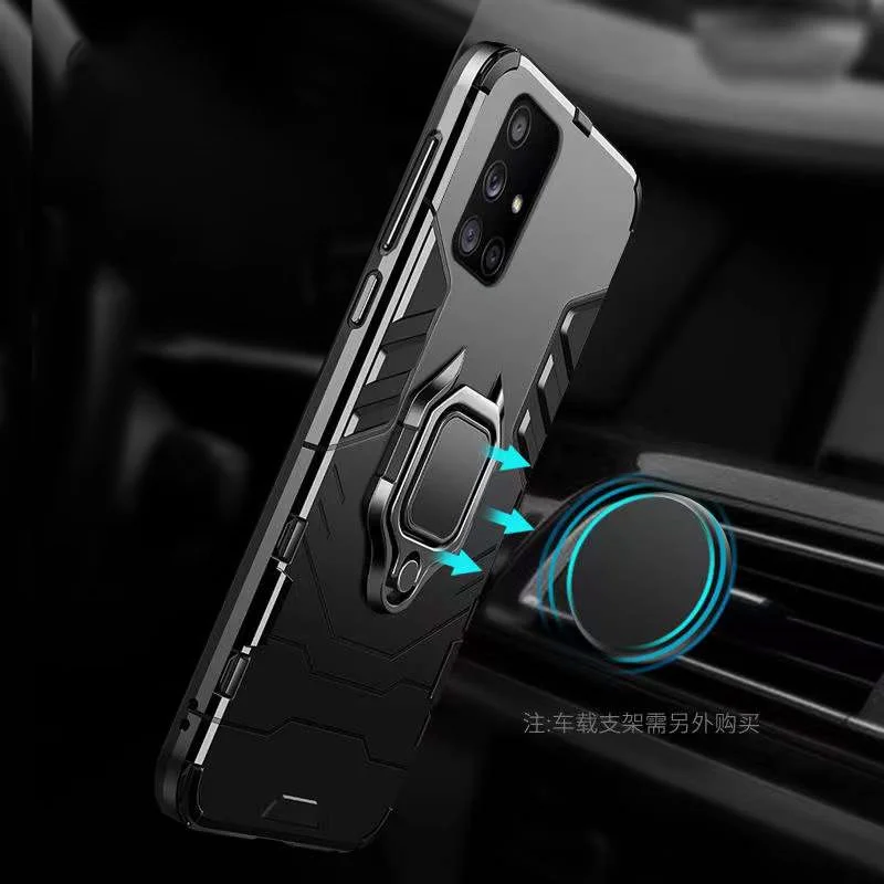 

Galaxy A51 Armor Case for Samsung A51 A71 Magnetic Car Holder Cover TPU+PC Bumper Cover for Samsung Galaxy A51 A 51 A71 A 71