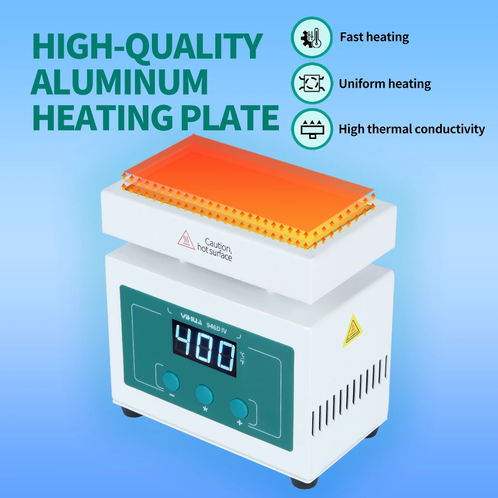50-400℃ Heating Platform Temperature Heating Table BGA Soldering Ball Split Alum