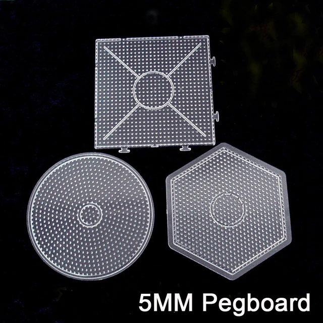 5mm Hama Bead Pegboard Square Shape Perler Beads Diameter Circle Puzzle  Template For Creative Educational Toys 4pcs/set - Puzzles - AliExpress