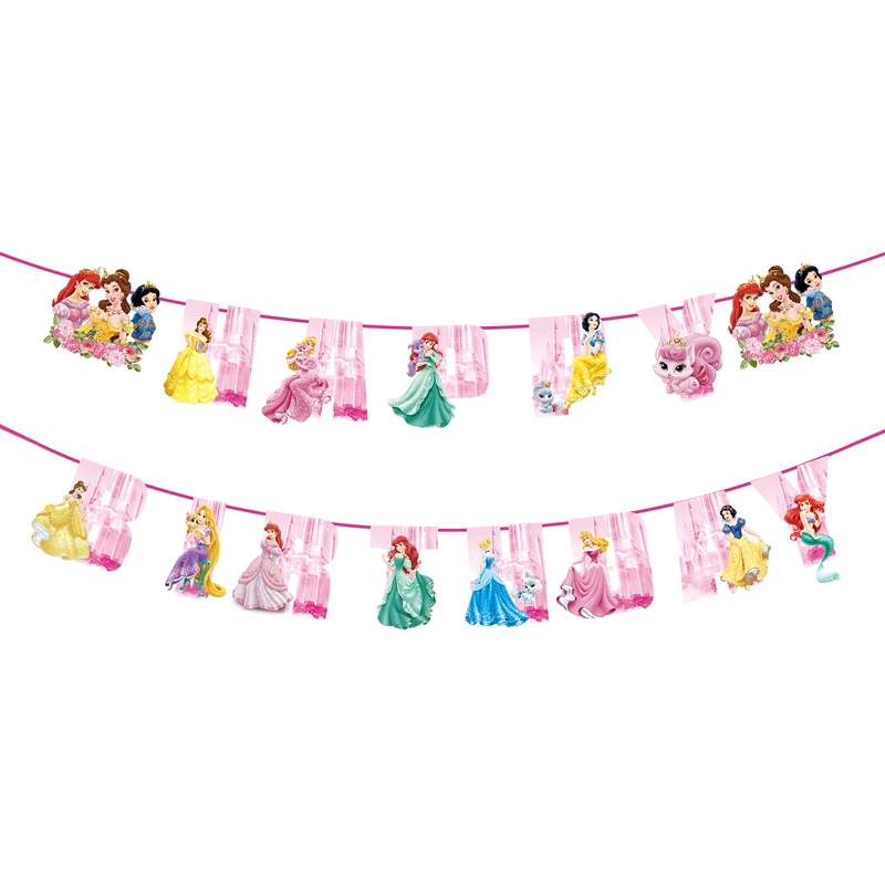 Disney New princess Baby Shower Party cake Decoration Birthday Party Decor Girl Cup Plate Disposable tableware Supplies