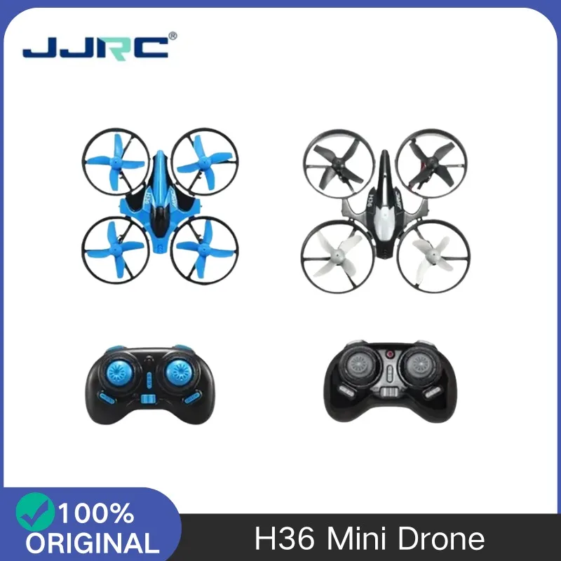 Vue rapprochée du mini drone compact avec gyroscope 6 axes et retour automatique, montrant les détails du châssis.
