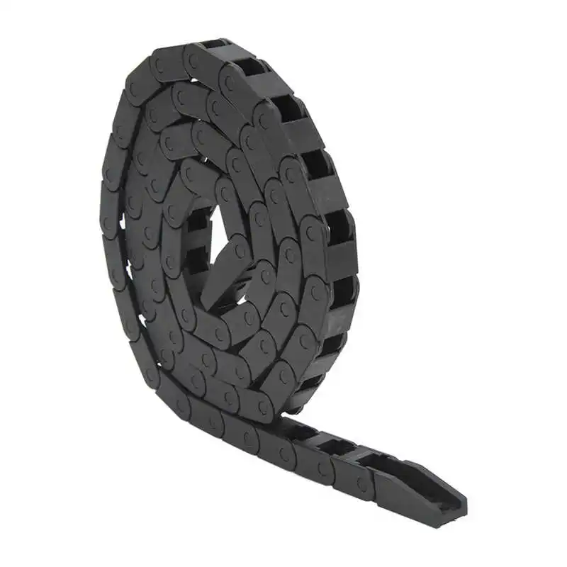 Plastic Cable Chain Cable Carrier Cable Chain 7x7 10x10/15/20/30/40mm Cable Drag Chain Wire Carrier With End Connectors for CNC Machines 550mm/1000mm Length