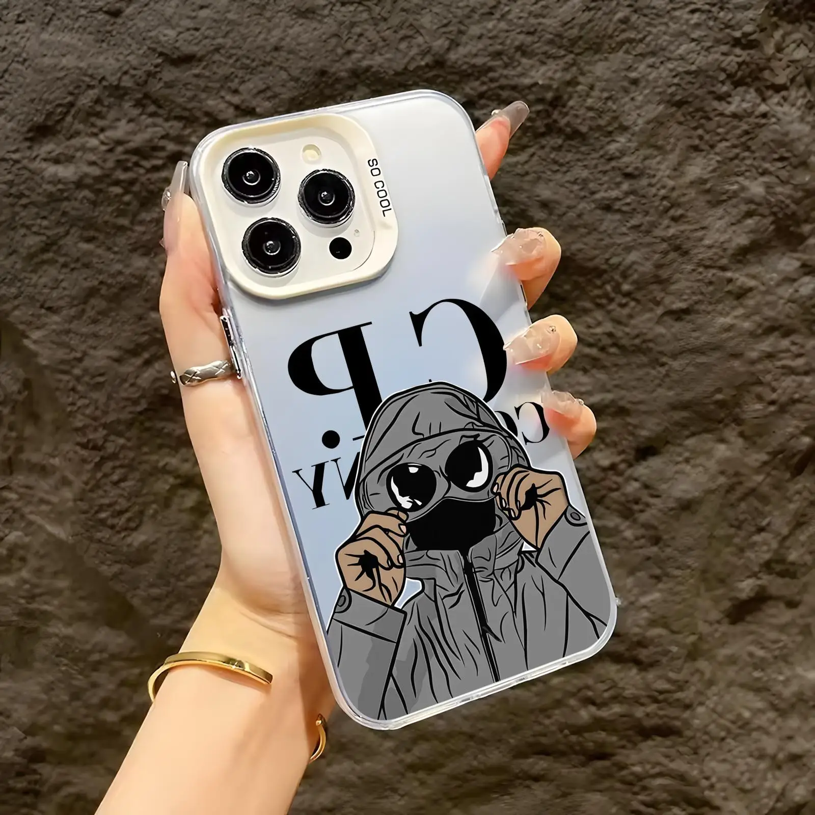 Senior Cool Silver IMD Luxury Shockproof Phone Case