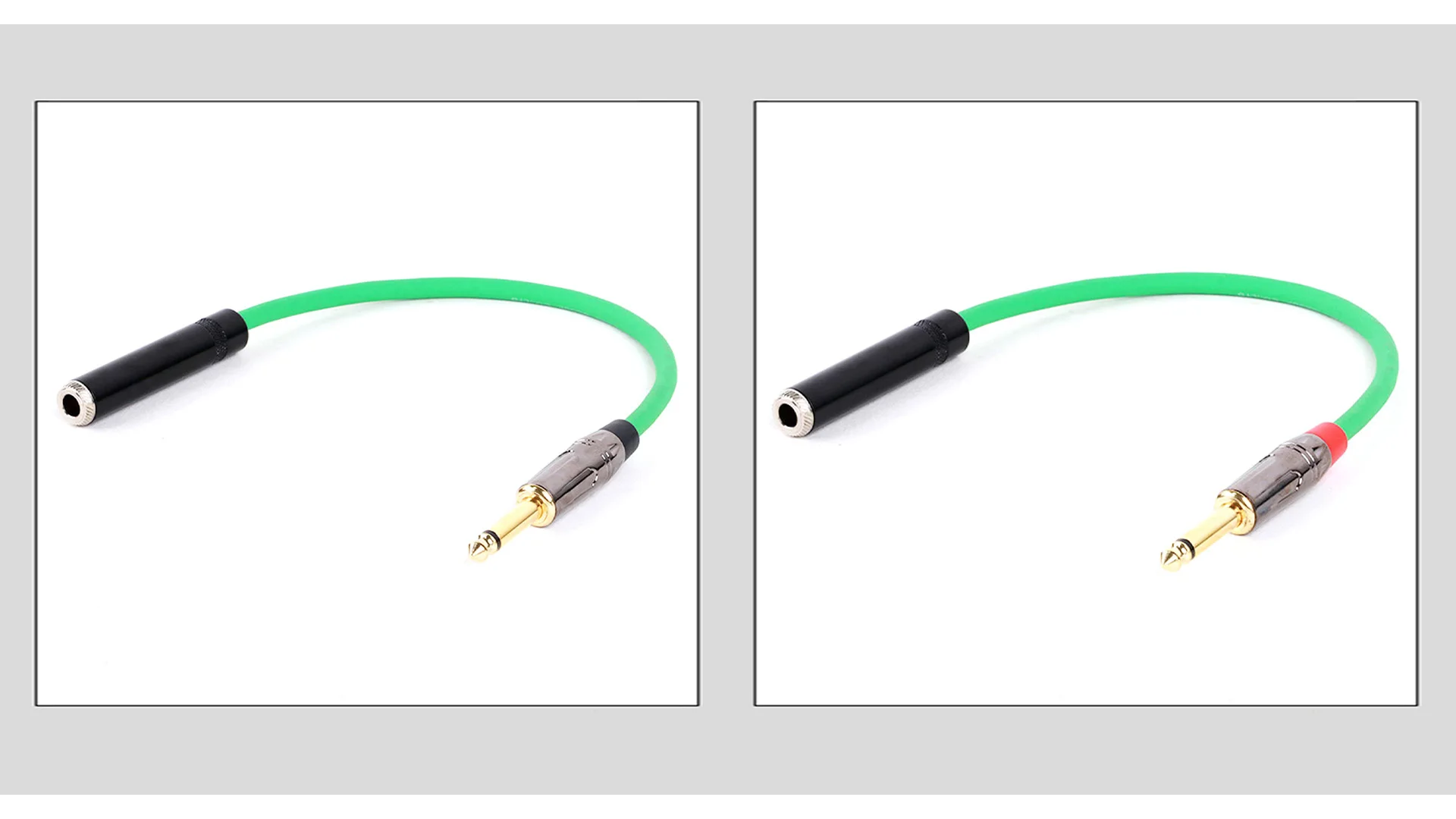 0,3 M-15M vergoldetes 6,35mm Mono-Stecker auf 6,35mm Stereo-Buchse Instrumenten-Audio kabel für E-Gitarren-Mixer – Detail 3