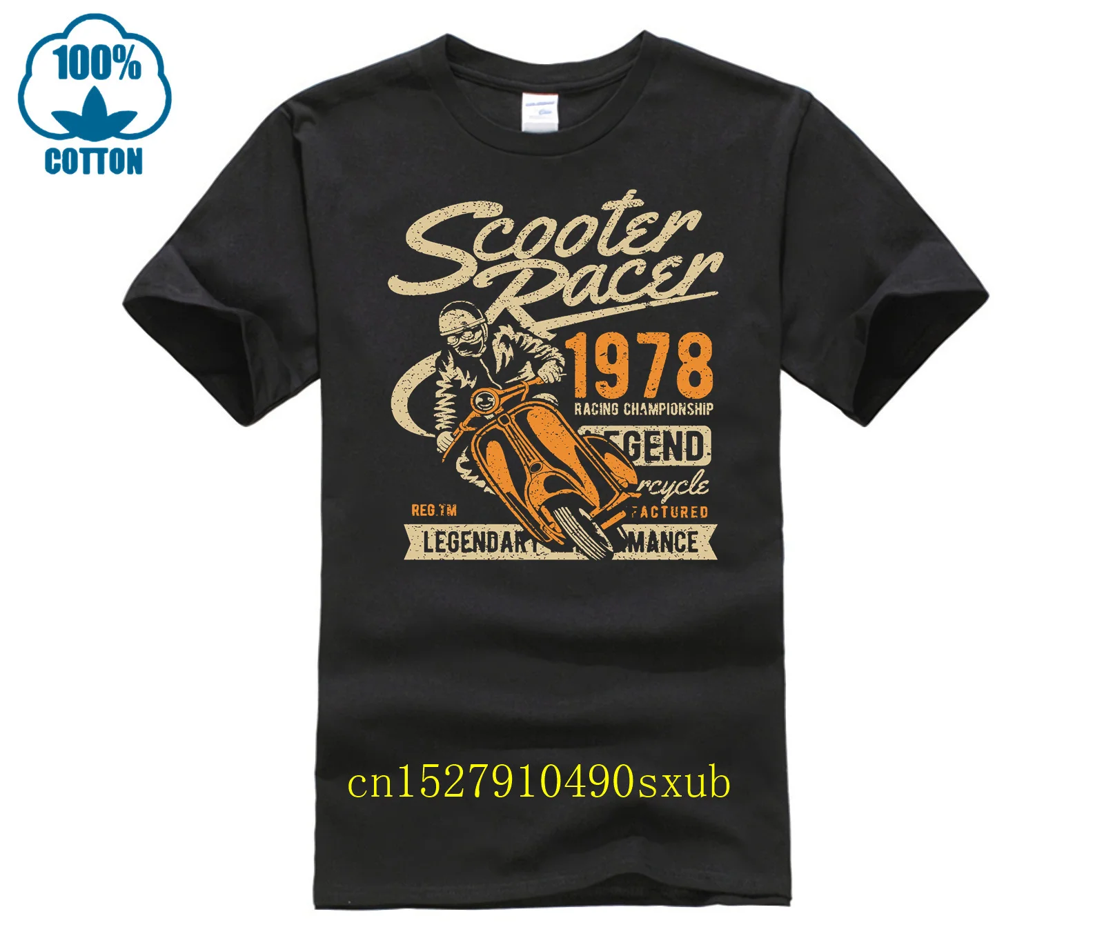 T-Shirt Scooter,Racer,Rider,Legend,Vespa, Piagio,Performance