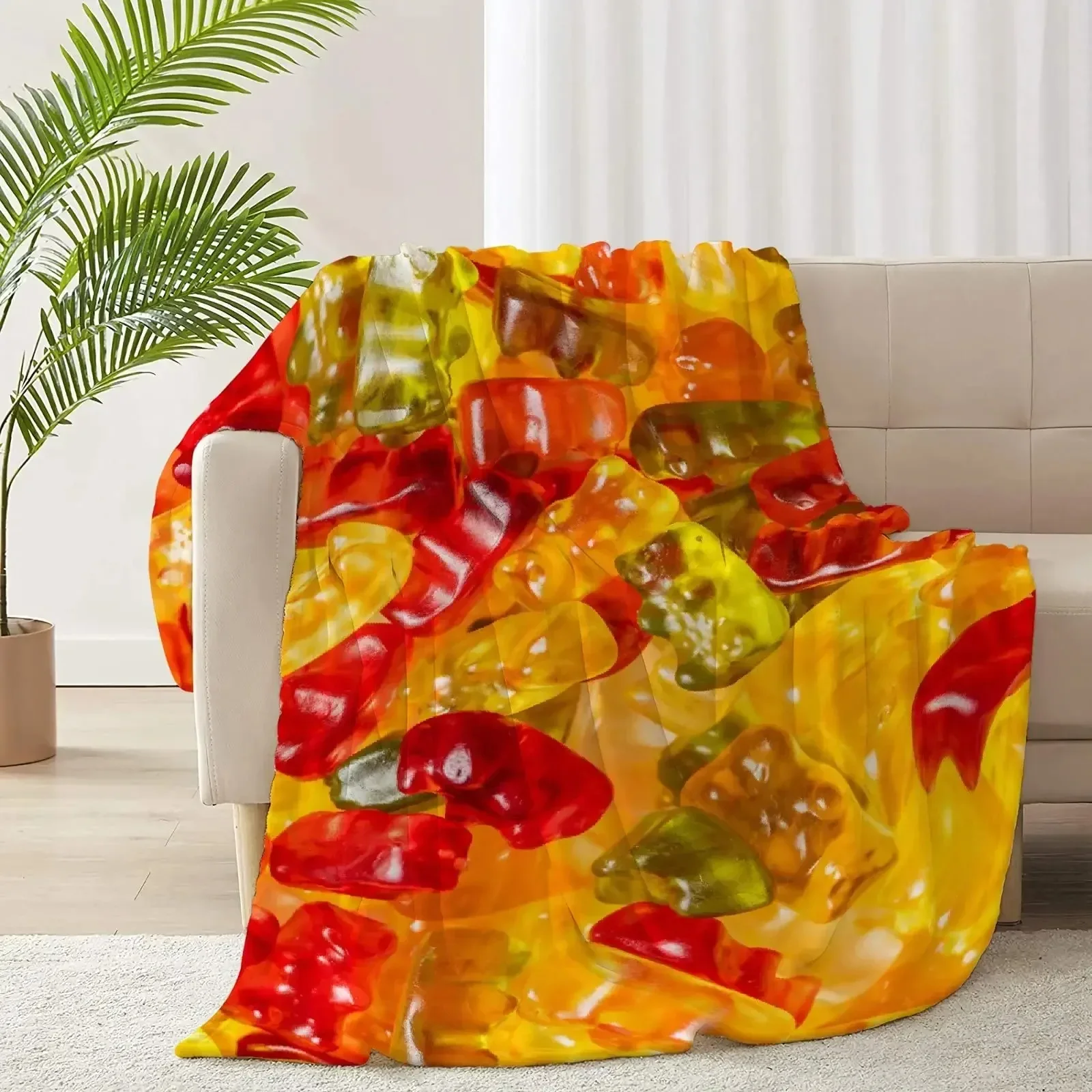 thumbnail image 1 of Manta de comida gourmet de pizza, suave y esponjosa, cálida, de franela de felpa, personalizada, para cama, colcha, para el hogar, viajes, camping, 1 of 5