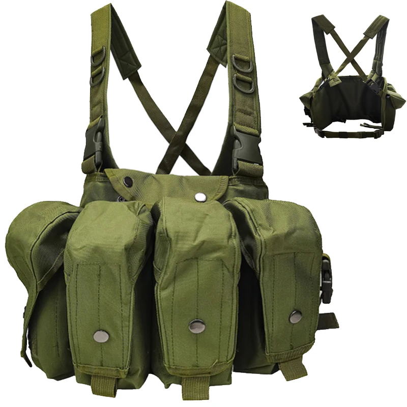 

AK Chest Rig Tactical Vest Airsoft AK 47 Molle Magazine Pouch Army Military Equipment Outdoor CS Wargame Paintball Hunting Vests