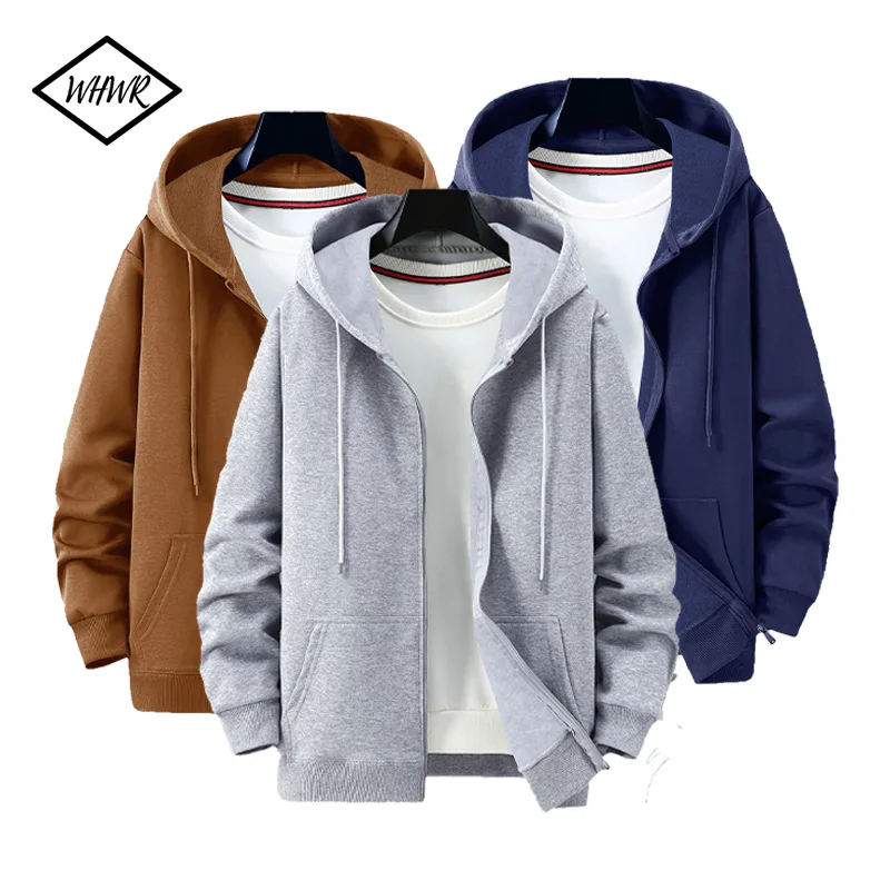 Men's Full Size Drawstring Half-Zip Pocket Hoodie Plus Size