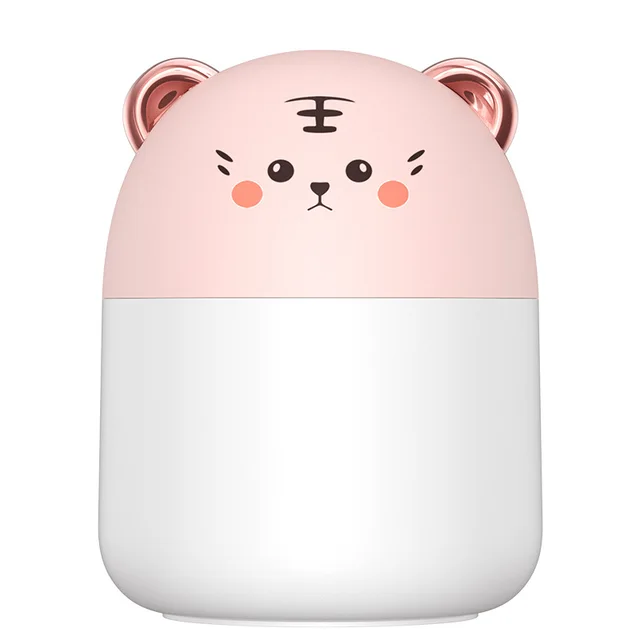 250ml New Desktop Humidifier With Colorful Atmosphere Light Cold Mist Aroma Diffuser Home Bedroom Humidifier Purifies 2