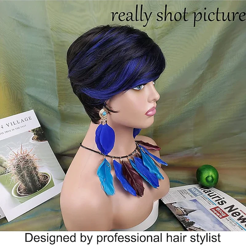 HAIRJOY-peruca de cabelo sintético para mulheres negras,