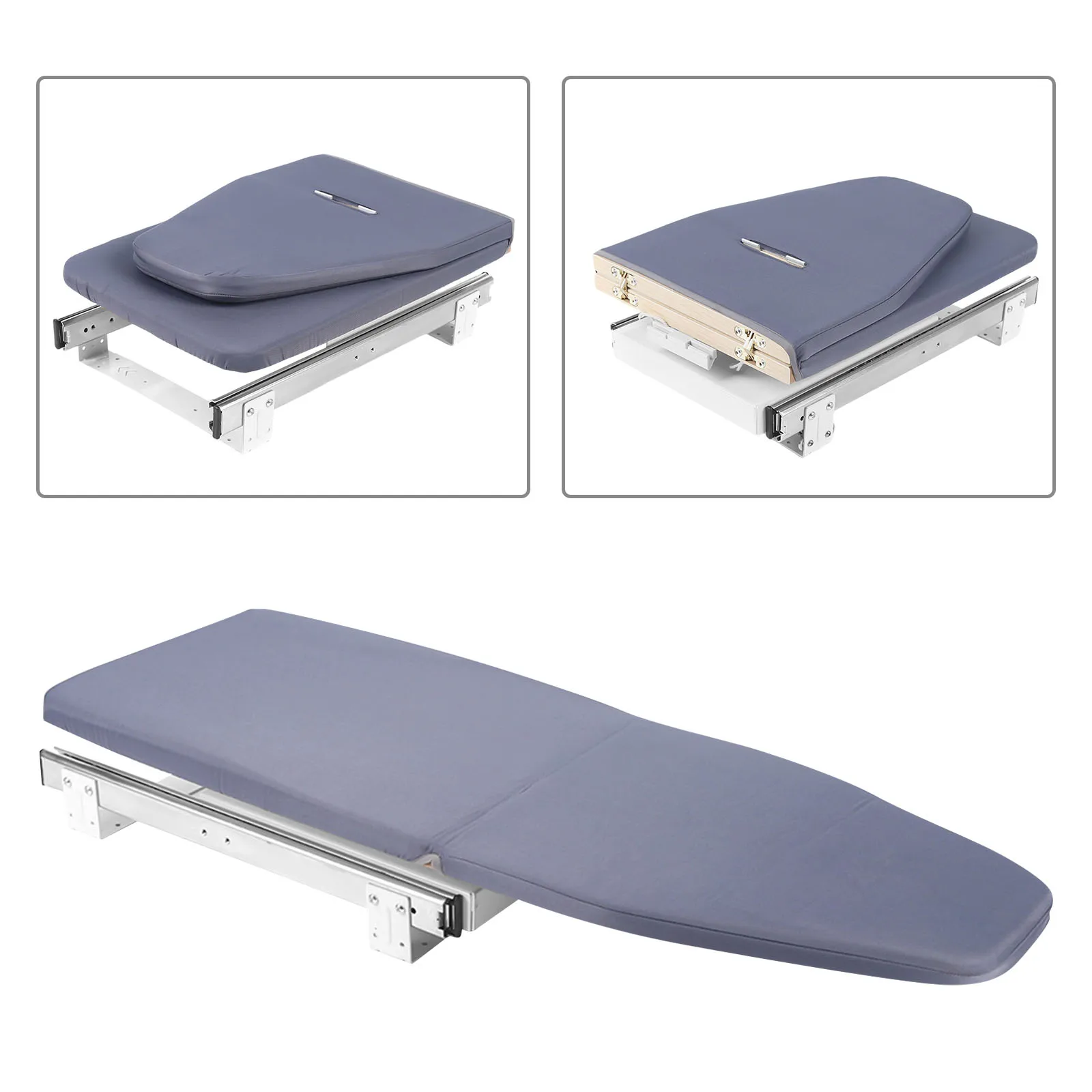 Foldable Ironing Board Cabinet Mount Push-Pull Sturdy Metal Frame ironing board
