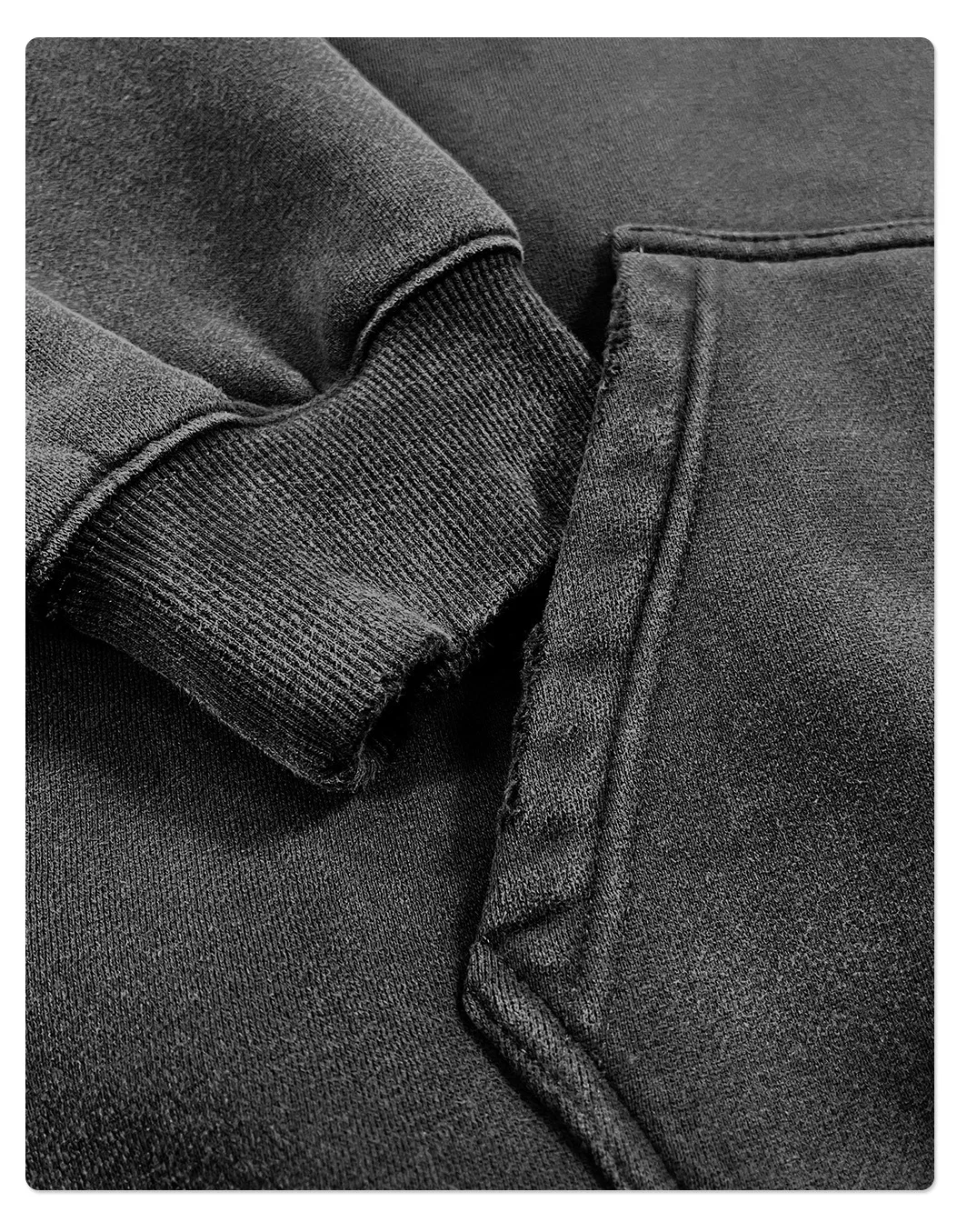 Custom LOGO men's new short BOXY version 370G heavy fleece worn old hooded sweater scimitar wide leg trousers couple suit