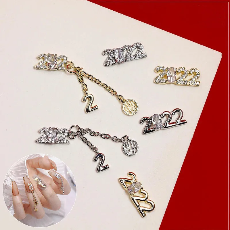

1 Pc Rhinestone Nail Jewelry for Art Decoration 2022 Alloy Nails Accessories for Manicure DIY Design
