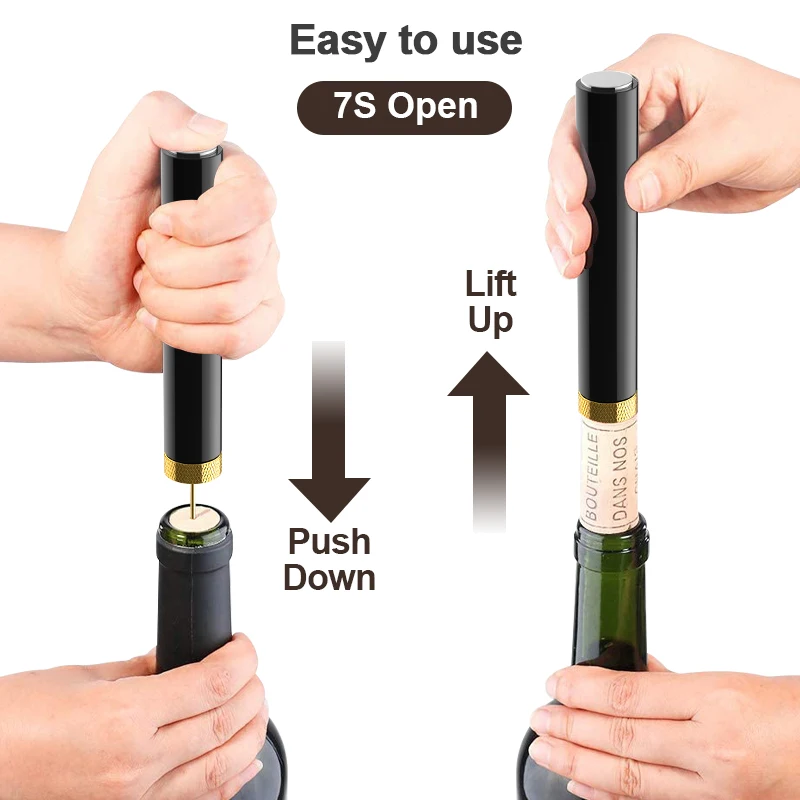 Wine Opener Wine Corkscrew Kitchen Tools Wine Opener Air Pump Pressure Vacuum Wine Bottle Corkscrew Stainless Steel