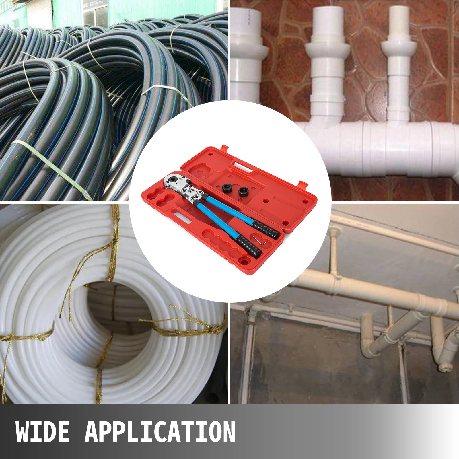 Pinza Per Crimpatura Tubi Professionale - Set 4 Mascelle TH16 TH20 TH26 TH32 Per Tubi Multistrato - Foto 10